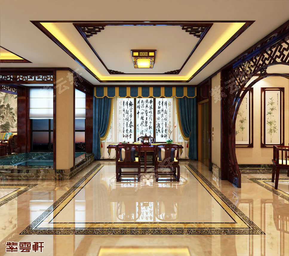茶室装修风格效果图