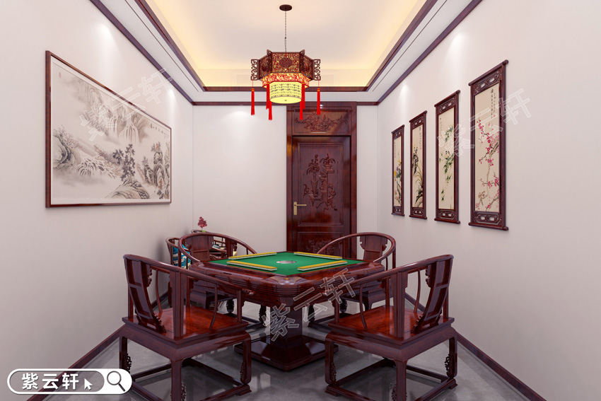 棋牌室中式设计
