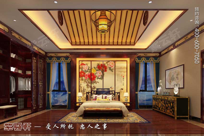 中式风格卧室装修效果图