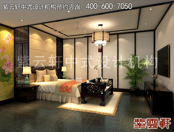 新中式风格足疗会所设计实例 贵宾休息室效果图
