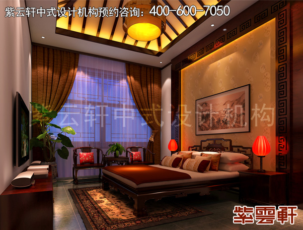 怀柔住宅中式装修次卧