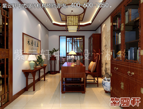 书房中式设计效果图