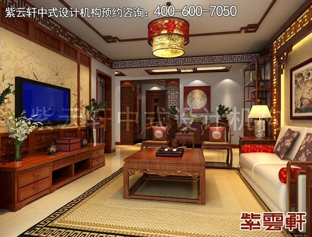 客厅中式设计效果图