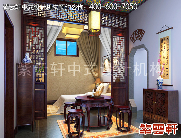 古典中式装修精品住宅卧室效果图