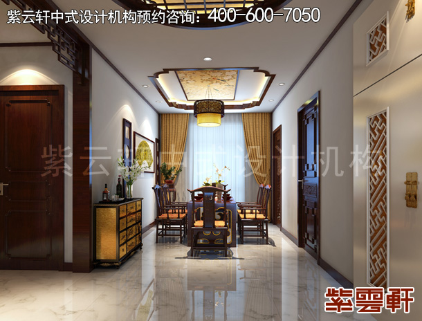 古典中式装修餐厅效果图