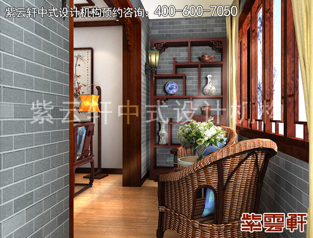 阳台中式装修