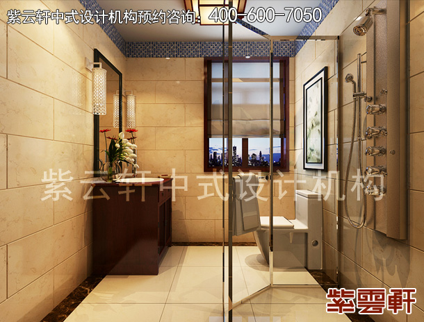 男孩房卫生间中式装修